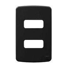 Placa 4X2" 2 Posições Composé Preto