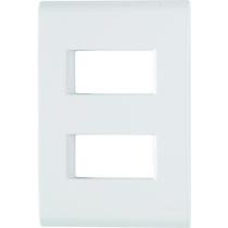 Placa 4x2 2 Postos Afastados Liz Branca Tramontina