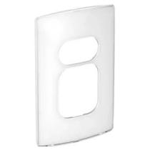 Placa 4x2 2 postos juntos + 1 posto separado Nereya Pial Legrand sugar gloss 663243