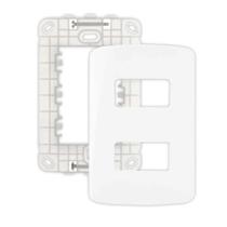 Placa 4x2 2 postos separado com suporte sleek margirius