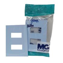 Placa 4x2 2 postos separado s/ suporte sleek margirius