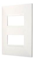 Placa 4x2 2 Postos Separados Branca - 618506bc Pial Plus+ Placa 4x2 2 Postos Separados Branca - 618506bc Pial Plus+