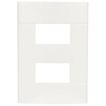 Placa 4x2 2 Postos Separados Branca Lunare - Prm44221 - Schneider Placa 4x2 2 Postos Separados Br Schneide