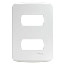 Placa 4X2 2 Postos Separados Branca Miluz S3B77120 Schneider