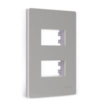 Placa 4x2 2 Postos Separados com Suporte Gris Infiniti Plus Margirius