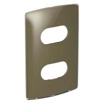 Placa 4x2 2 postos separados Nereya Pial Legrand malt gloss 663225