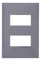 Placa 4x2 2 Teclas Separado Pial Plus+ 618506cz Cor Cinza Placa 4x2 2 Teclas Separado Pial Plus+ 618506cz Cor Cinza