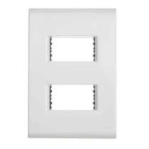 Placa 4X2 2P Afastadas Liz Branca