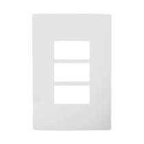 Placa 4X2 3 Módulo Com Suporte Branco I9 96100 Ilumi