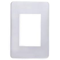 Placa 4x2 3 Módulos Chrome Satin Orion Schneider