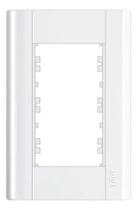 Placa 4x2 3 Módulos Com Suporte Fame Modulare Branca