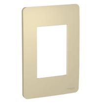 Placa 4x2 3 Módulos Horizon Gold Orion Schneider