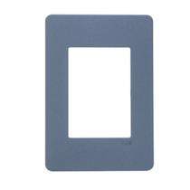 Placa 4x2 3 Modulos Horizontal N1373.1 GF Grafite, Linha Unno Life, ABB