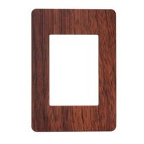 Placa 4x2 3 Modulos Horizontal N1373.1 WG Wengue, Linha Unno Life, ABB