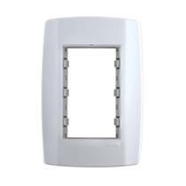 Placa 4x2" 3 Módulos Juntos com Suporte - Slim - Ilumi