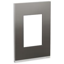 Placa 4X2 3 Módulos Metal Grey Orion Class Schneider Placa 4X2 3 Módulos Metal Grey Orion Class Schneider