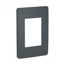 Placa 4x2 3 Módulos Stellar Black Orion Schneider