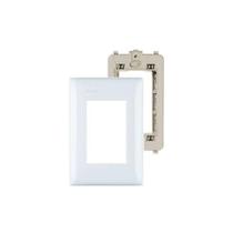 Placa 4X2 3 Módulos Thesi Bticino Branco M5P3 Com Suporte Placa 4X2 3 Módulos Thesi Bticino Branco M5P3 Com Suporte