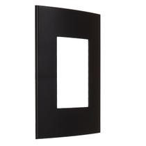 Placa 4x2 3 Posto Preta Fosca Clean Margirius