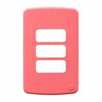 Placa 4X2" 3 Posto Rosa sem Suporte Weg Placa 4X2" 3 Posto Rosa sem Suporte Weg