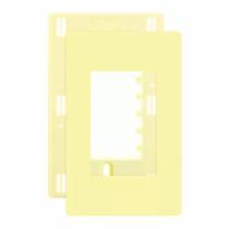 Placa 4x2 3 Posto Separado Infiniti Amarelo c/ Suporte Placa 4x2 3 Posto Separado Infiniti Amarelo c/ Suporte