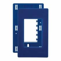 Placa 4x2 3 Posto Separado Infiniti Azul Marinho c/ Suporte