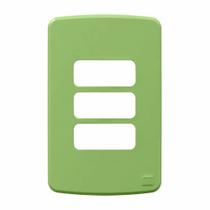 Placa 4X2" 3 Posto Verde sem Suporte Weg