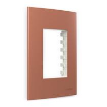 Placa 4x2 3 Postos c/ Suporte Nutshell Sleek Colors MG