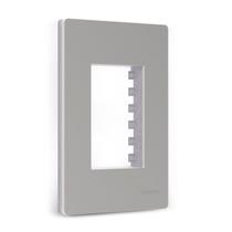 Placa 4x2 3 Postos com Suporte Gris Infiniti Plus Margirius Placa 4x2 3 Postos com Suporte Gris Infiniti Plus Margirius