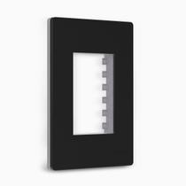 Placa 4x2 3 Postos Grafite com Suporte Infiniti Plus Margirius