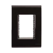 Placa 4x2 3 postos grafite liz