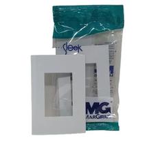 Placa 4x2 3 postos s/ suporte sleek margirius