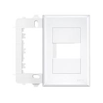 Placa 4x2 c/1modulo c/sup bc fame