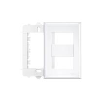 Placa 4x2 c/2modulo c/sup bc fame
