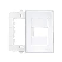 Placa 4x2 C/suporte - 1 Módulo Horizontal - Evidence 2885