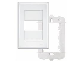 Placa 4x2 C/suporte - 1 Módulo Horizontal - Evidence 2885