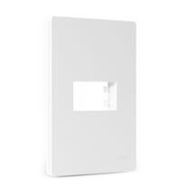 Placa 4x2 c/ Suporte 1 Posto Branco Infiniti Plus MarGirius