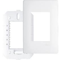 Placa 4x2 c/suporte 3 modulo 3637