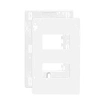 Placa 4x2 C/ Suporte P/ 2 Módulos Separados Branco INFINITI 21473 Placa 4x2 C/ Suporte P/ 2 Módulos Separados Branco INFINITI 21473