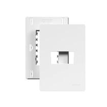 Placa 4x2 C/ Suporte Para 1 Módulo Branco INFINITI PLUS 21471