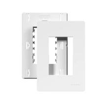 Placa 4X2 C/ Suporte Para 3 Módulos Branco INFINITI 19959