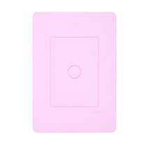 Placa 4x2 Cega N1370.1 RS Rosa, Linha Unno Life, ABB