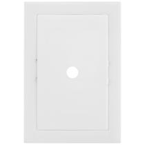 Placa 4x2 com 1 Furo e Suporte Cinza Fosco - EKC-30000/36 - DICOMPEL