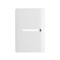 Placa 4x2 com 1 Interruptor Pulsante Horizontal para Campainha + Suporte Branco da Linha Novara - 1100/124 - DICOMPEL Placa 4x2 com 1 Interruptor Pulsante Horizontal para Campainha + Suporte Branco da Linha Novara - 1100/124 - DICOMPEL