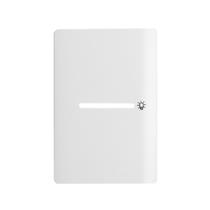 Placa 4x2 com 1 Interruptor Pulsante para Minuteria Horizontal + Suporte Branco da Linha Novara - 1100/126 - DICOMPEL
