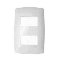 Placa 4x2 com 2 módulos separados Linha Home Blux Branco