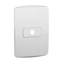 Placa 4x2 com Saída de Fio Branca Miluz Schneider