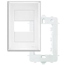 Placa 4x2 com Suporte 1 Módulo Horizontal - Evidence Fame Placa 4x2 com Suporte 1 Módulo Horizontal - Evidence Fame