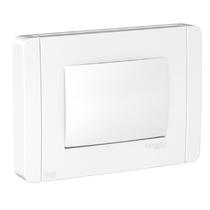 Placa 4x2 com Suporte 3 Módulos IP55 para Áreas Úmidas Branca Orion Schneider Placa 4x2 com Suporte 3 Módulos IP55 para Áreas Úmidas Branca Orion Schneider