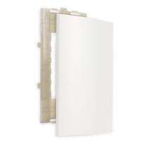 Placa 4x2 com Suporte Cega Branco Fosco Clean MarGirius Placa 4x2 com Suporte Cega Branco Fosco Clean MarGirius